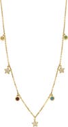 EFFY 14K Yellow Gold Diamond, Blue Topaz, Citrine, Pink Tourmaline Peridot Necklace