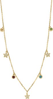 EFFY 14K Yellow Gold Diamond, Blue Topaz, Citrine, Pink Tourmaline Peridot Necklace
