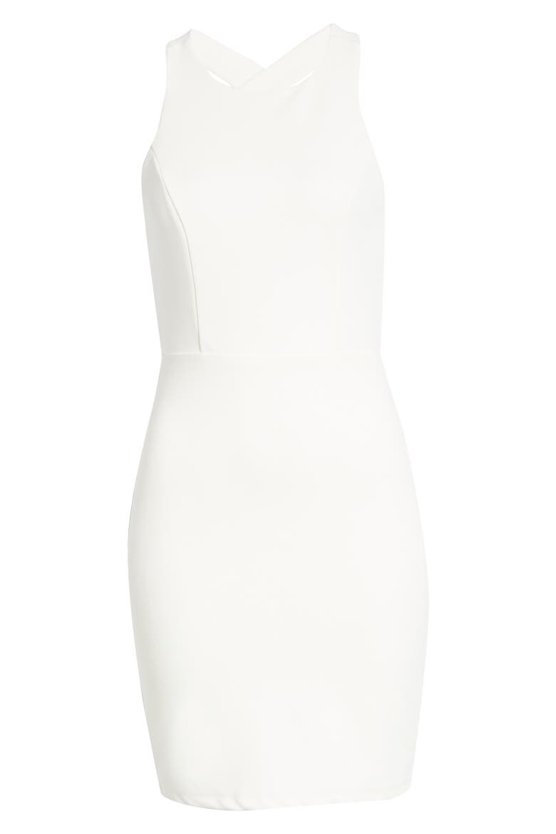 Feeling Right Strappy Body-Con Minidress, Alternate, color, WHITE