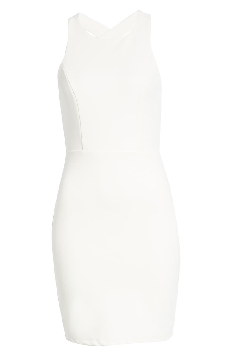 Lulus Feeling Right Strappy Body-Con Minidress, Alternate, color, 