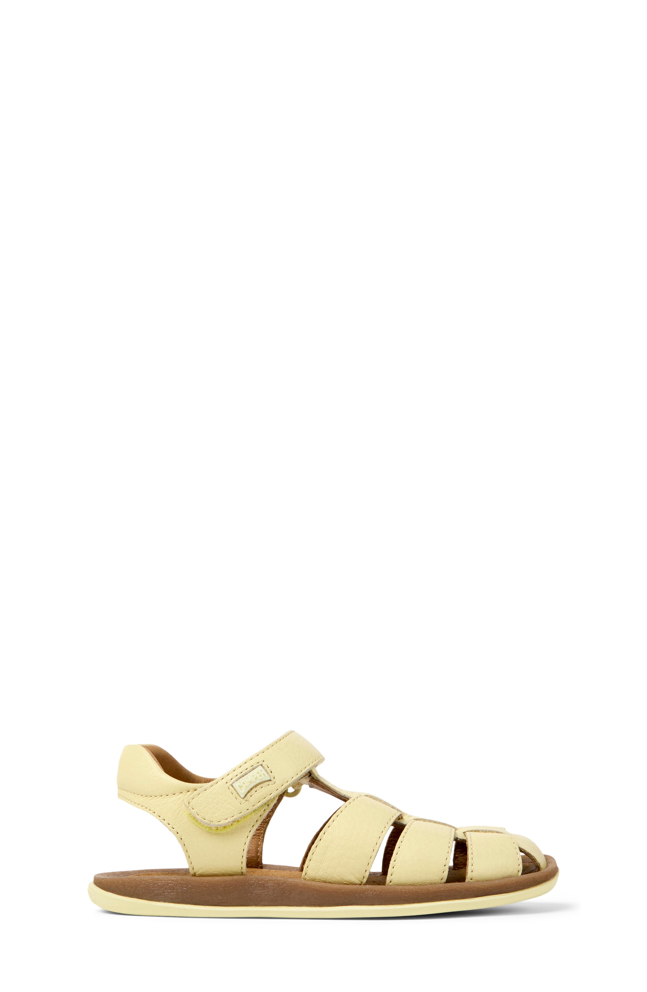 Kids' Bicho Fisherman Sandal, Alternate, color, LIGHT/ PASTEL YELLOW