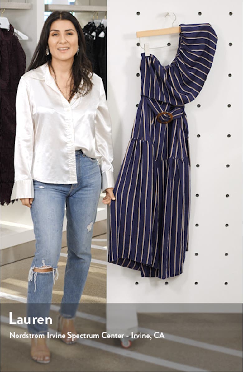 Sicily One-Shoulder Midi Dress, sales video thumbnail