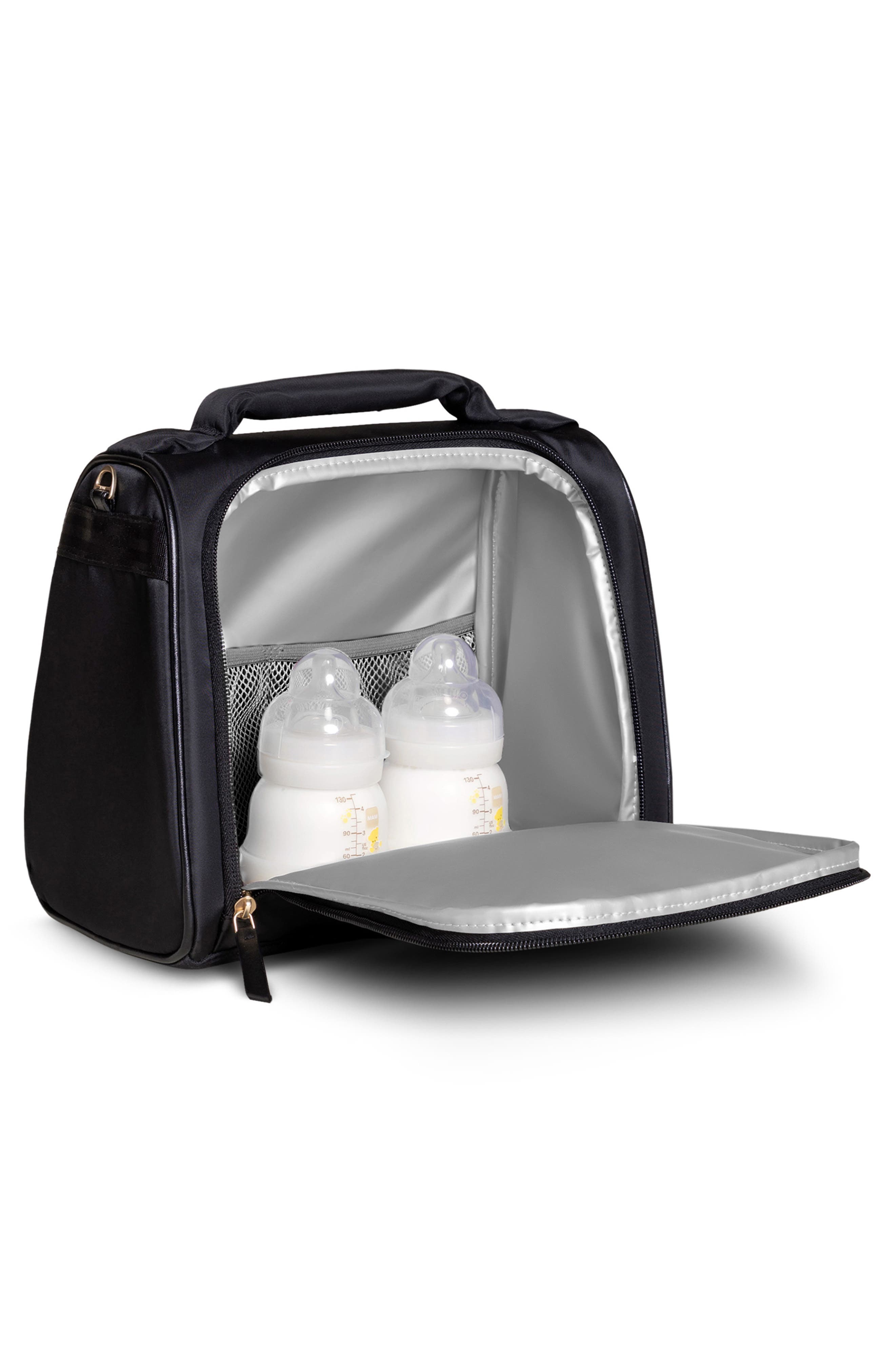 JuJuBe Insulated Twill Bottle Bag, Alternate, color, Black