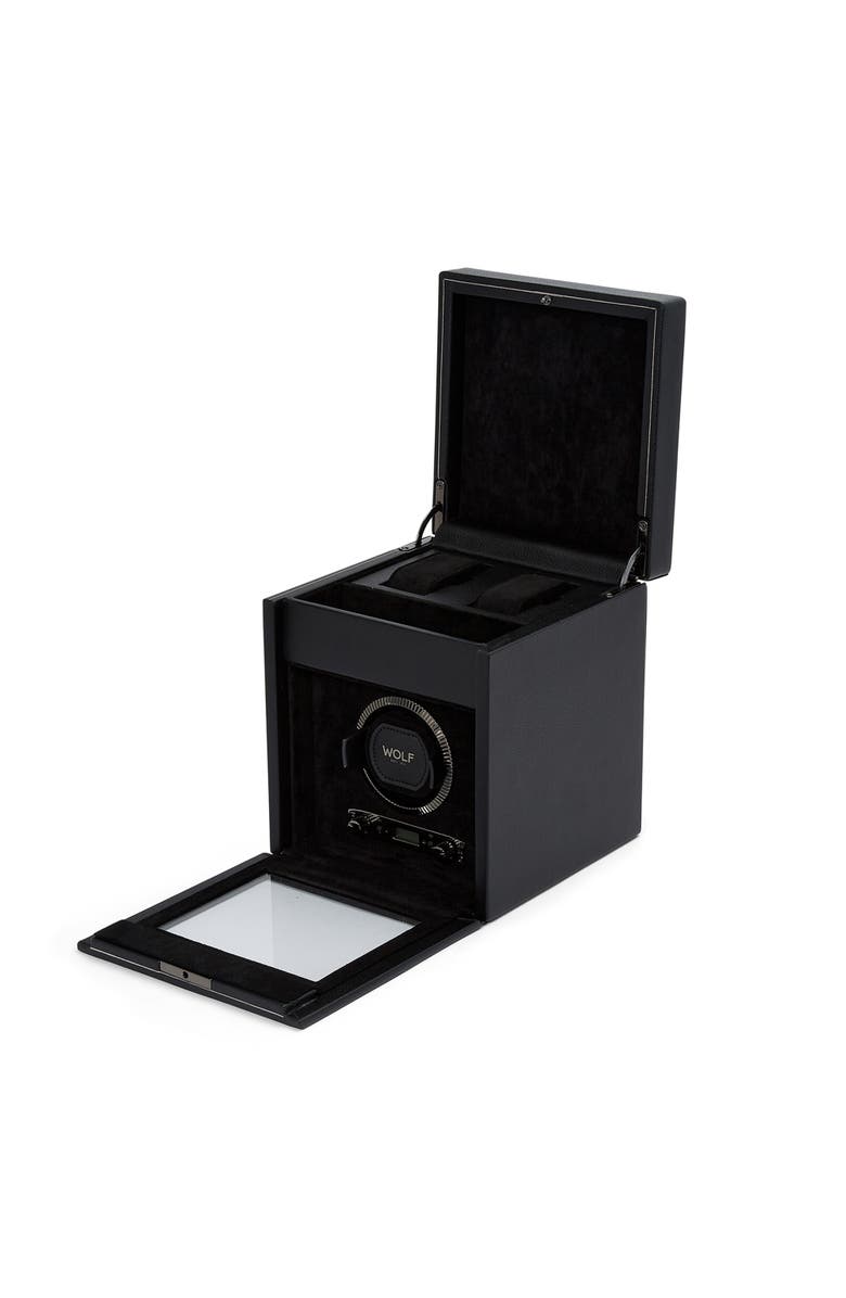 WOLF British Racing Single Watch Winder with Storage, Alternate, color, Black