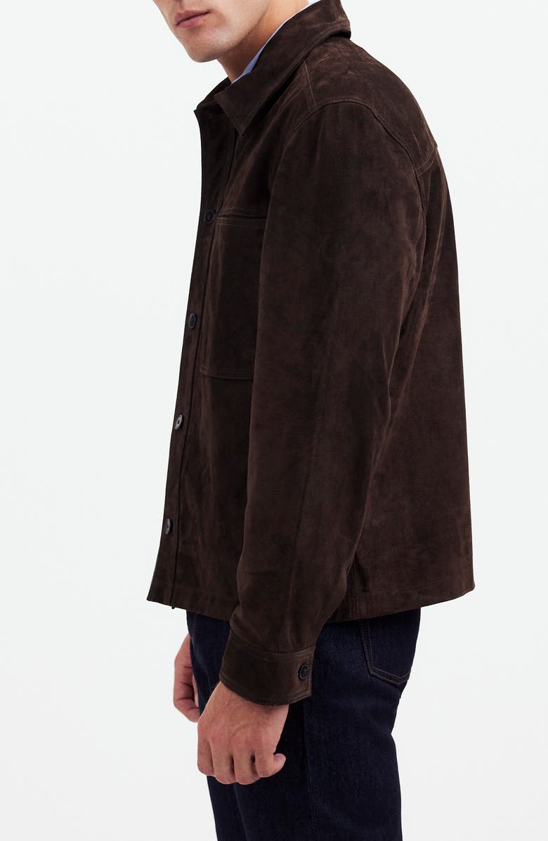Madewell Boxy Suede Shirt Jacket, Alternate, color, 