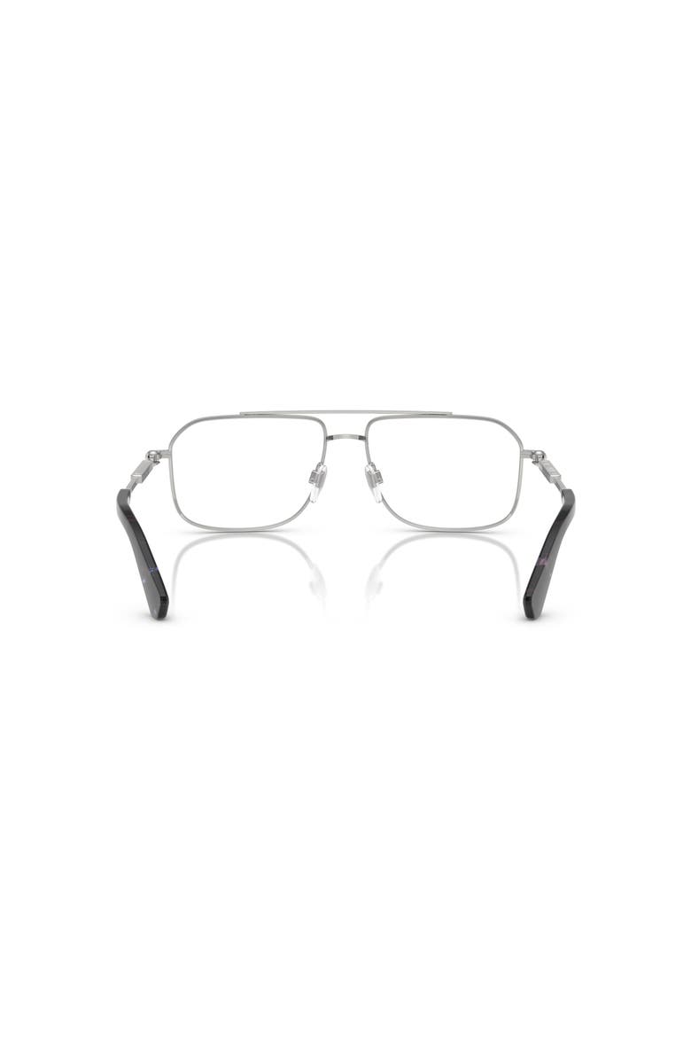 56mm Rectangle optical glasses, Alternate, color, Silver