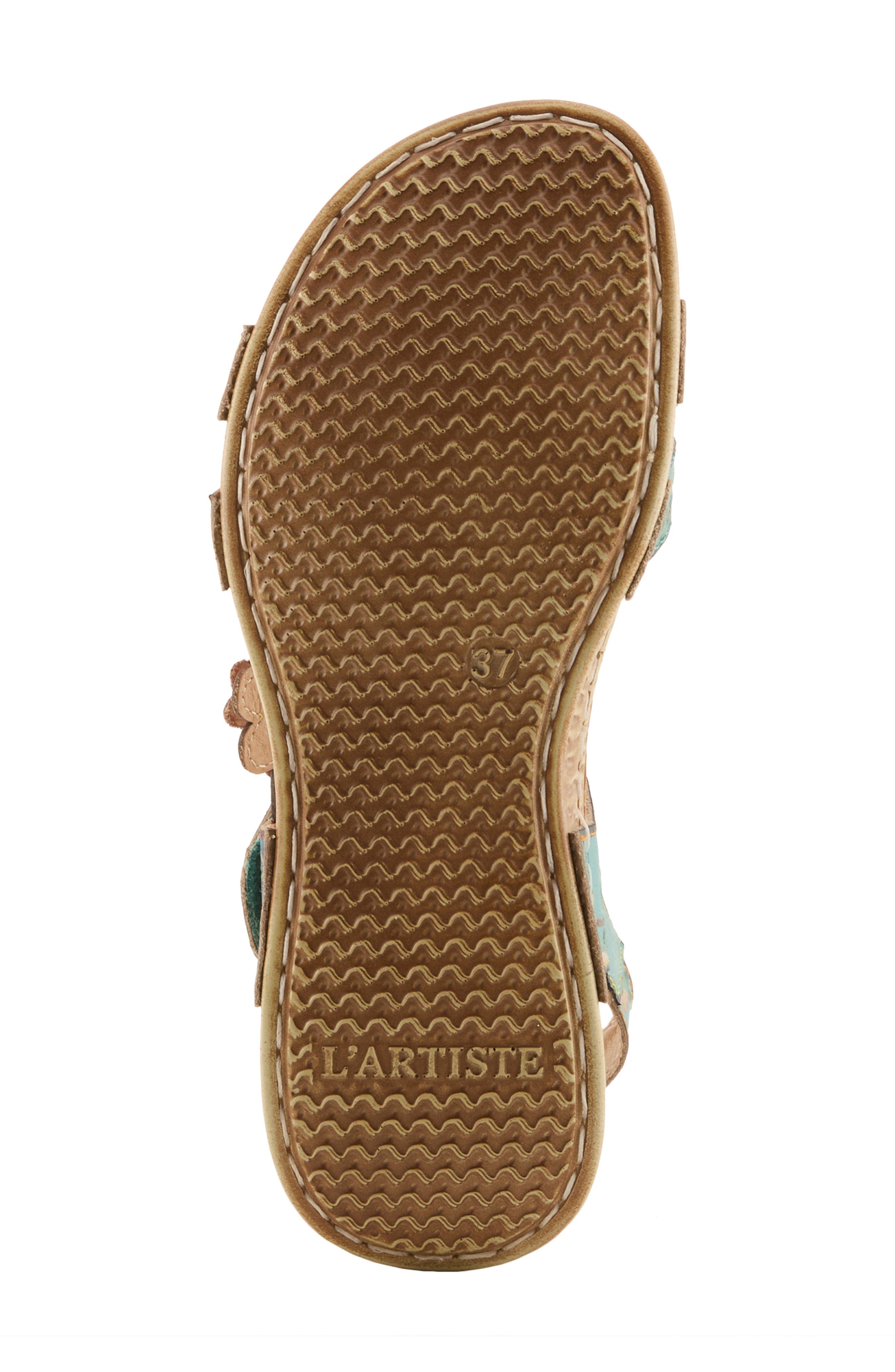 Off Center Sandal, Alternate, color, SKY BLUE MULTI
