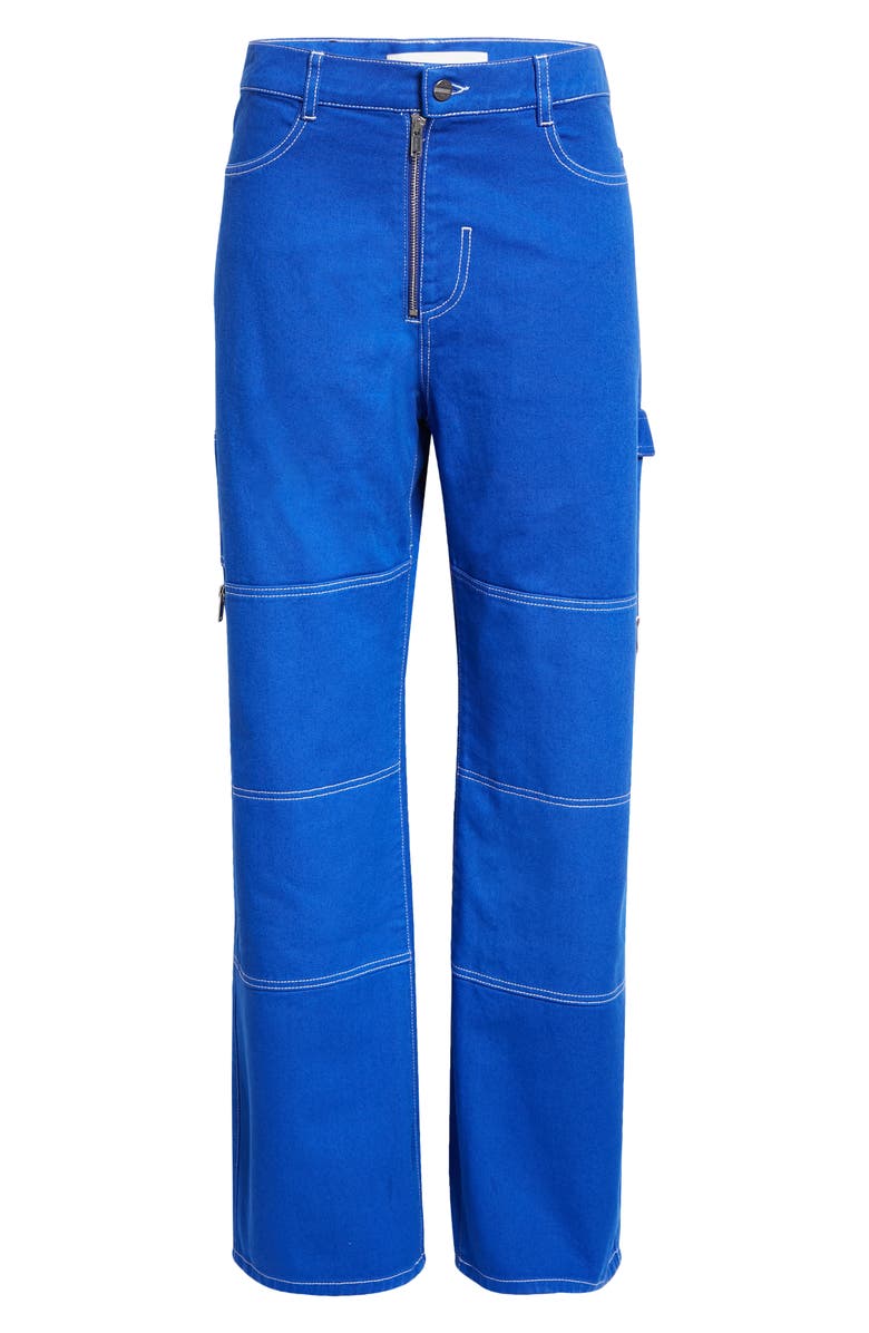 Dion Lee Straight Leg Denim Carpenter Pants, Alternate, color, 