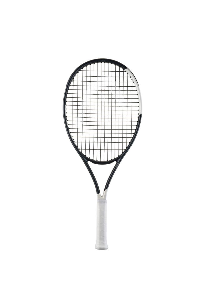 Speed 25 Pre-Strung Jr Tennis Racquet without Cover, Main, color, Black