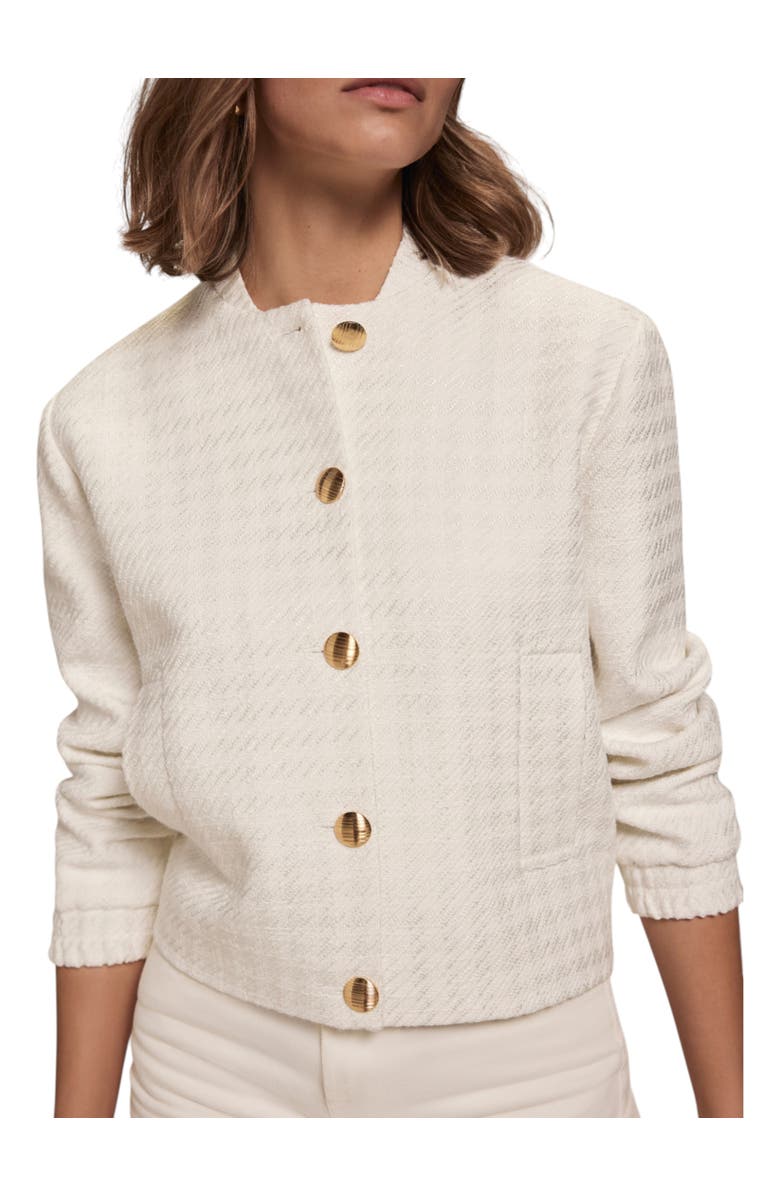 MINT VELVET Boucle Jacket, Alternate, color, Ivory