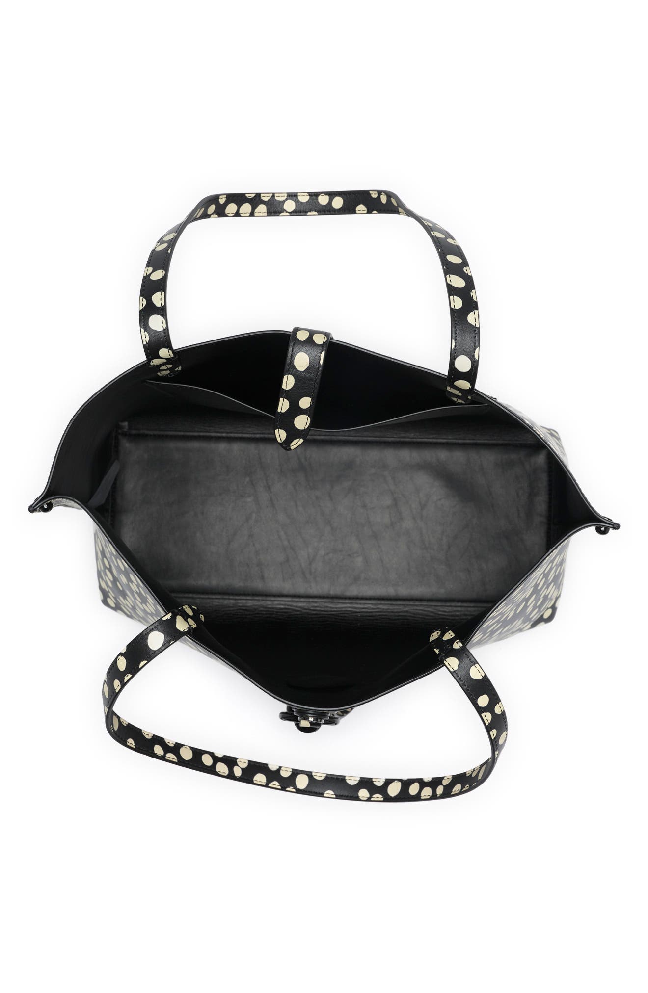 Megan Leather Tote, Alternate, color, POLKA DOT