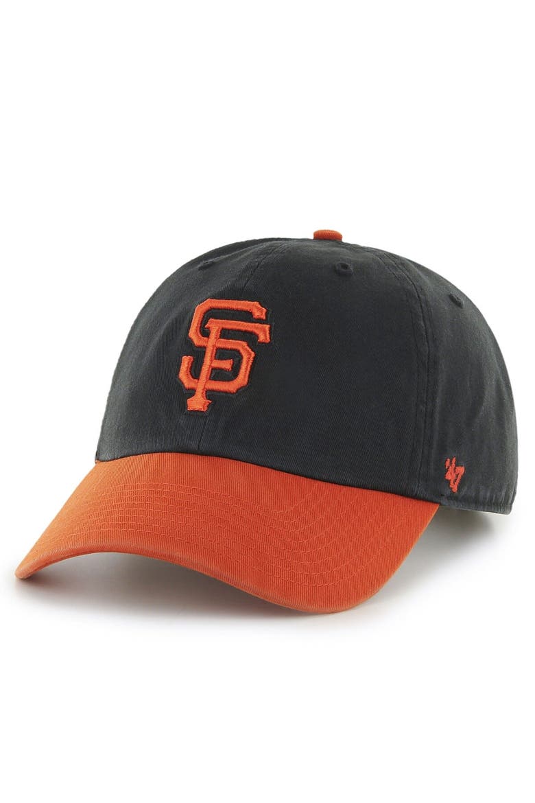 Men's '47 Black San Francisco Giants Clean Up Adjustable Hat, Main, color, Black
