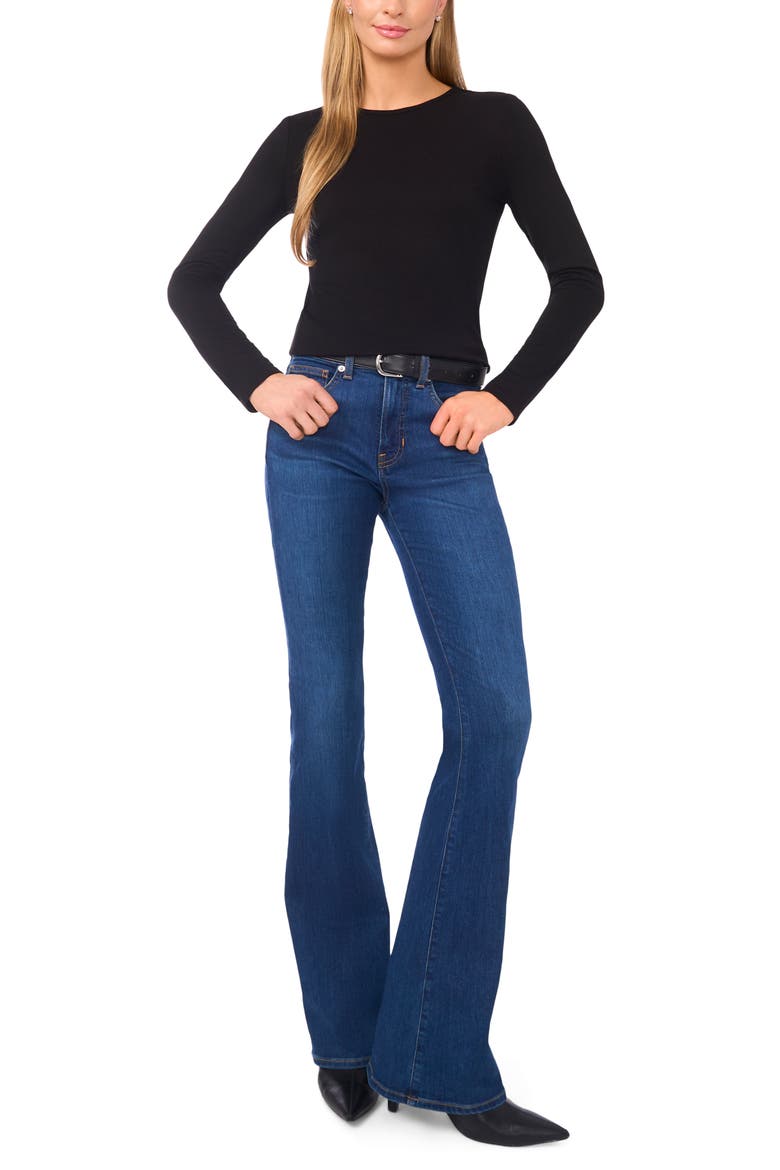 Long Sleeve Knit Top, Alternate, color, RICH BLACK