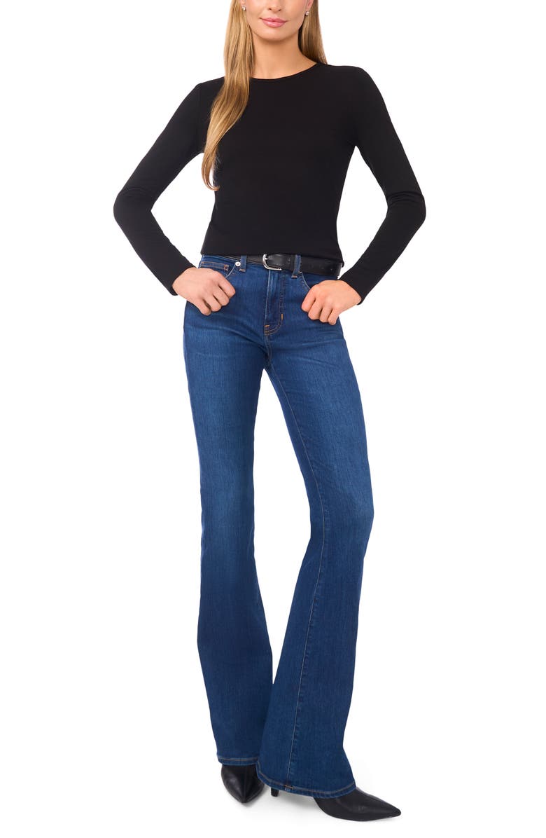 Halogen<sup>®</sup> Long Sleeve Knit Top, Alternate, color, Rich Black