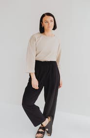 Turtledove London Organic Cotton Kate Barrel Leg Trousers