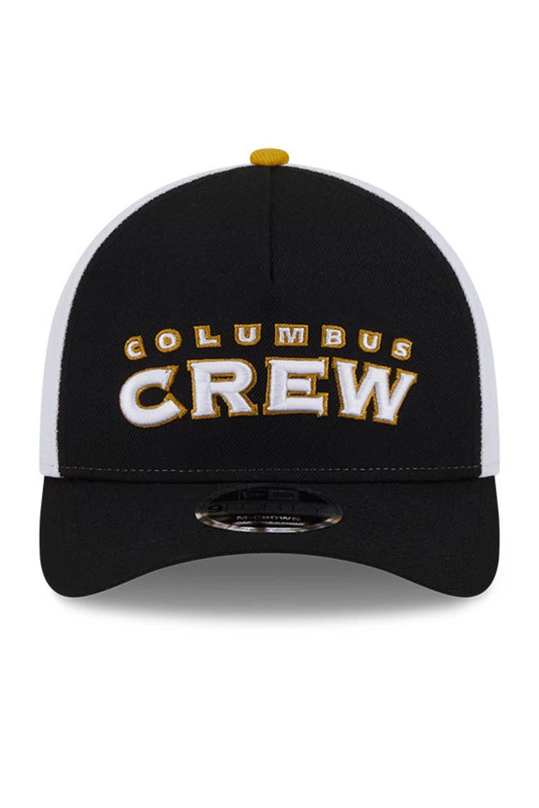 Men's New Era  Black/White Columbus Crew 2025 Jersey Hook 9FORTY M-Crown Adjustable Hat, Alternate, color, Black