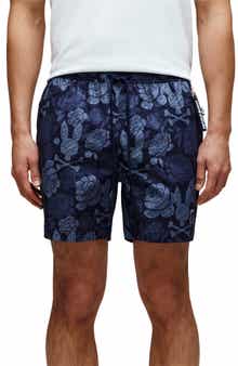 Psycho Bunny Rowen Print Swim Trunks