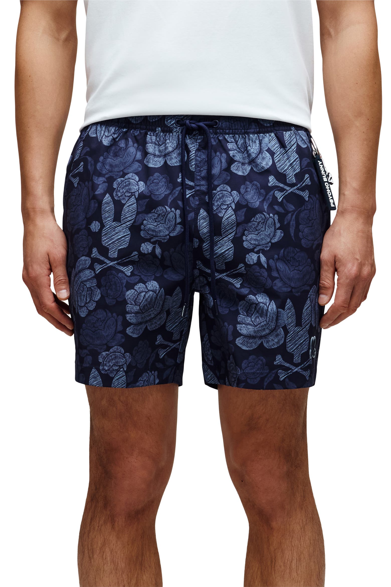 Men's Rowing Trunks Psycho Bunny Rowen Print Swim Trunks (Men) | Nordstromrack