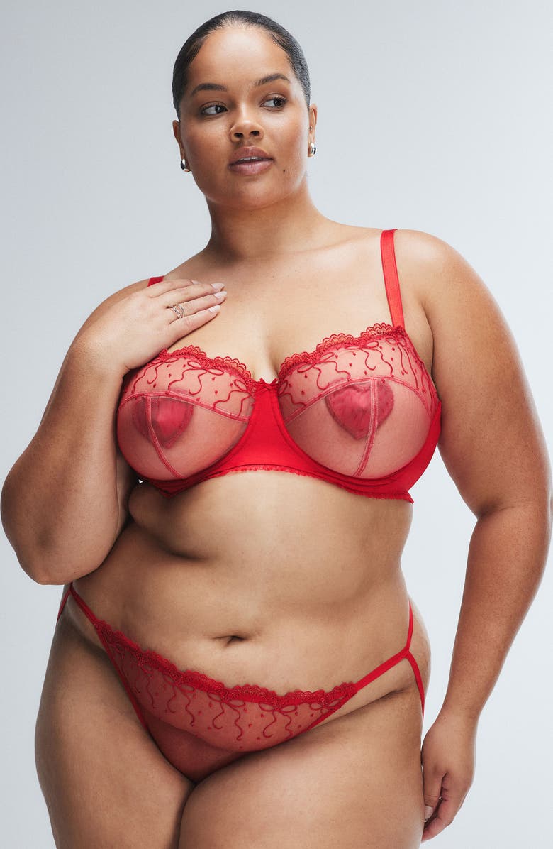 SAVAGE X FENTY Loveline G-String, Alternate, color, Timeless Red