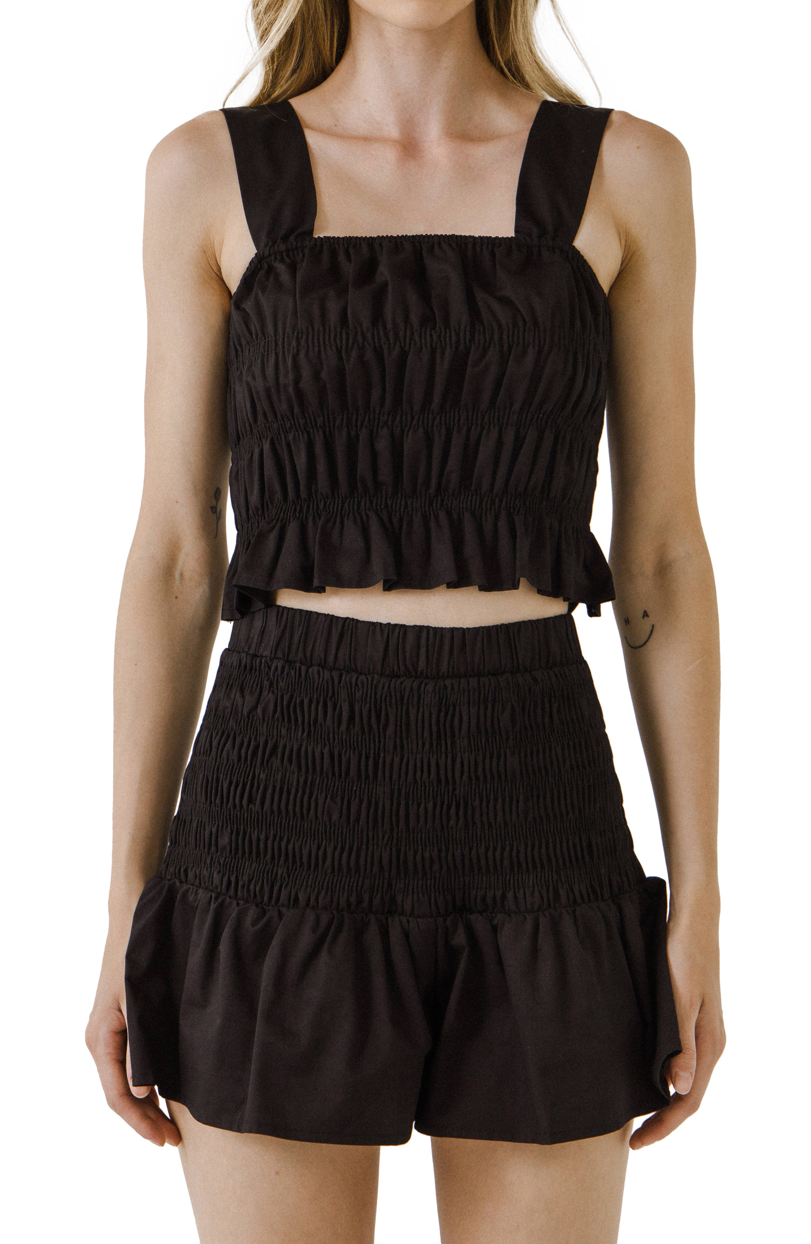 Smocked Ruffle Top