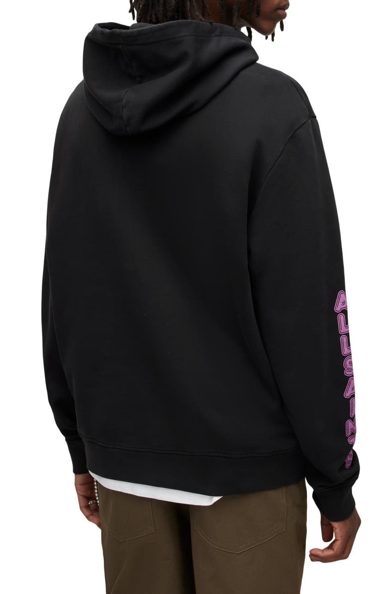AllSaints Sherry Oversize Graphic Hoodie, Alternate, color,