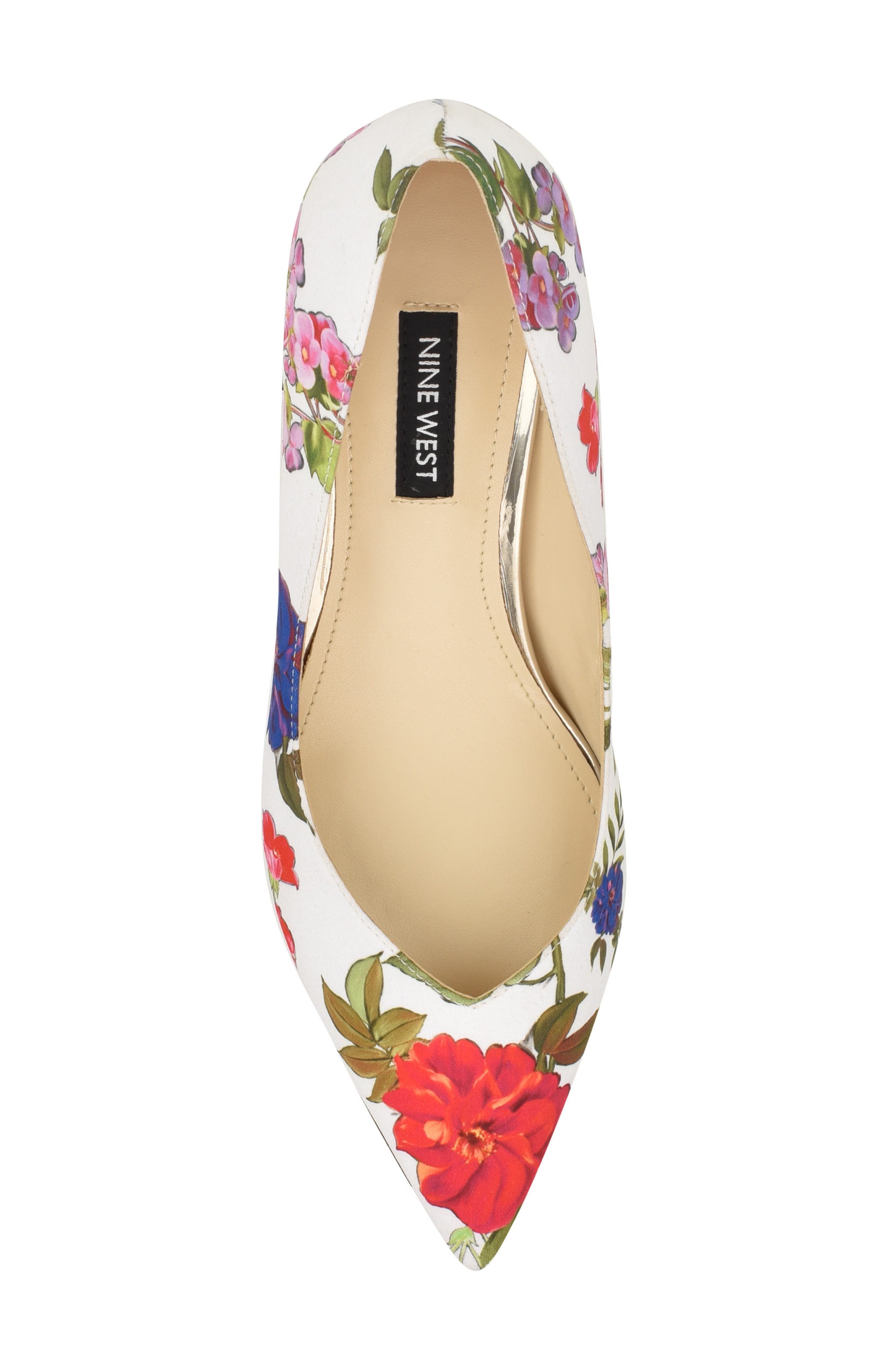 Ariella Pointed Toe Pump, Alternate, color, WHITE
