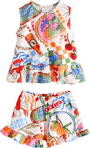 NEXT Kids' Rib Top & Shorts Set