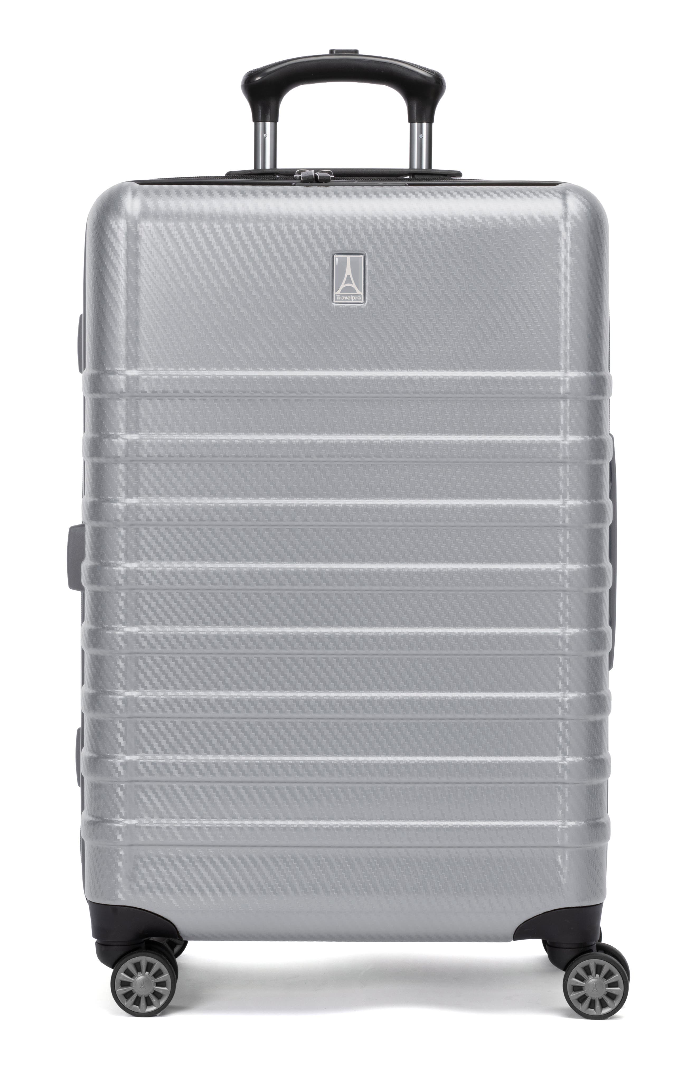 TRAVELPRO Rollmaster Lite 2 24-Inch Expandable Hardside Luggage, Main, color, Grey Carbon Fiber