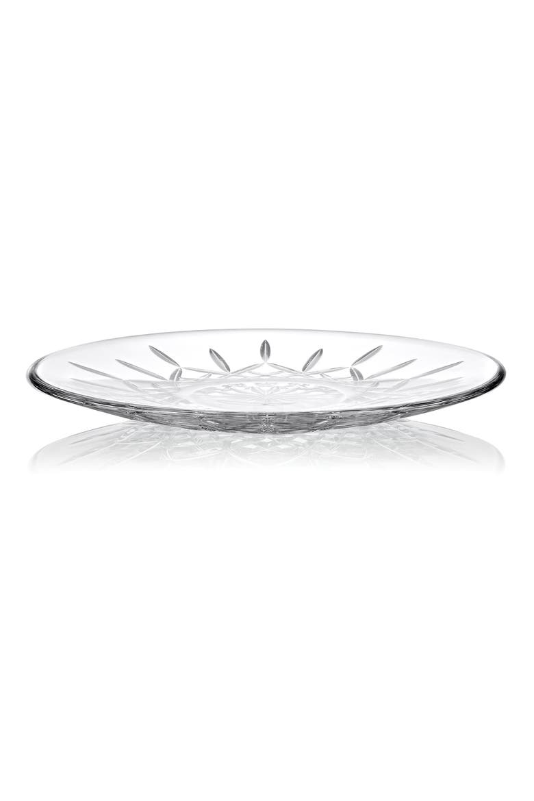 Lismore Crystal Decorative Plate, Main, color, NO COLOR