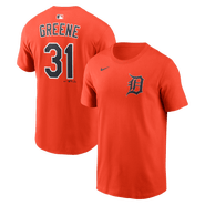 Nike Men's Nike Riley Greene Orange Detroit Tigers Name & Number T-Shirt