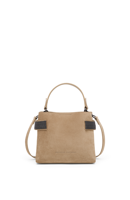 Brunello Cucinelli Small Top-handle Essence Bag In Brown