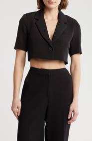Love By Design Ryder Short Sleeve Crop Blazer