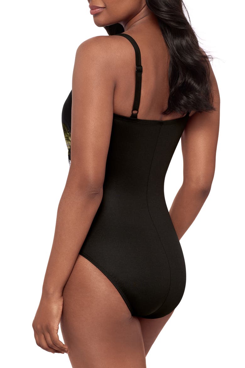 Boca Grande Starr One-Piece Swimsuit, Alternate, color, BLACK/ MULTI