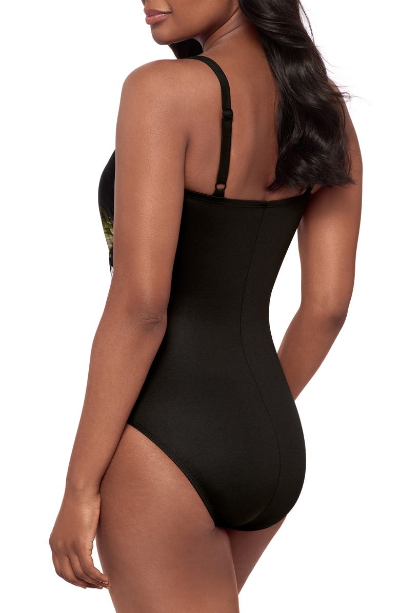 Miraclesuit<sup>®</sup> Boca Grande Starr One-Piece Swimsuit, Alternate, color, Black/ Multi