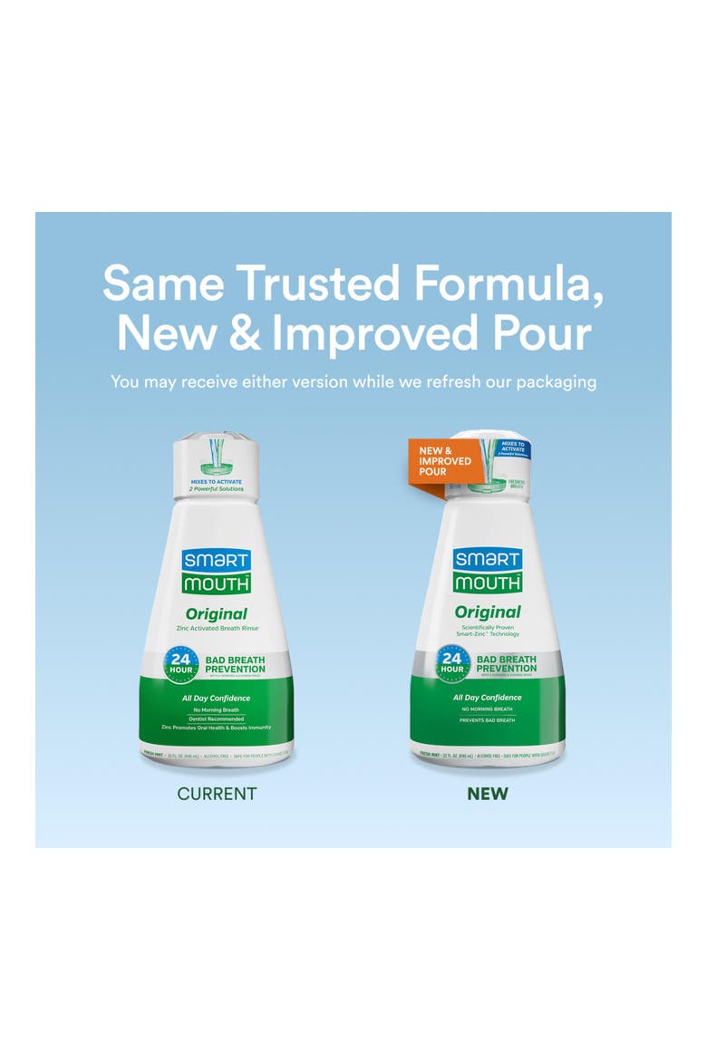 Original Zinc Activated Fresh Mint Mouthwash 2 Pack, Alternate, color, Fresh Mint