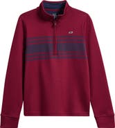 vineyard vines Kids' Pima Cotton Quarter Zip Pullover (Nordstrom Exclusive)