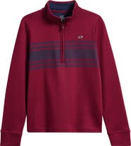 vineyard vines Kids' Pima Cotton Quarter Zip Pullover (Nordstrom Exclusive)