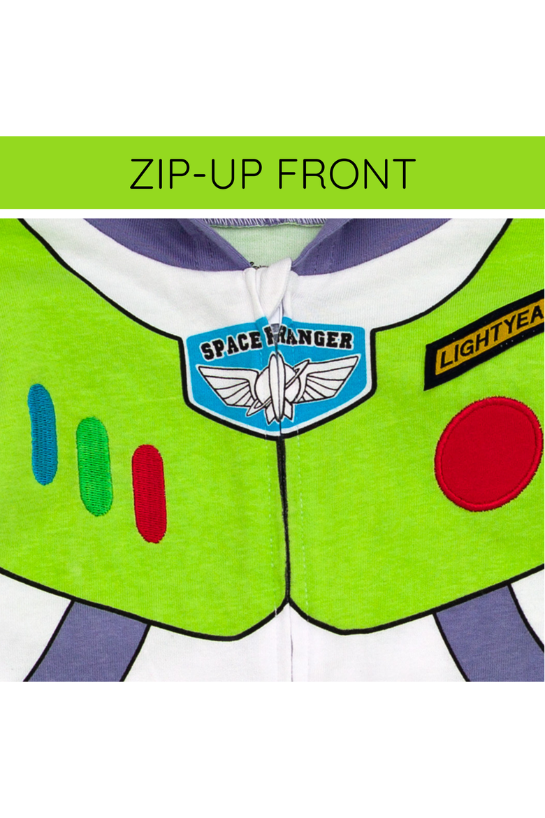 Toy Story Buzz Lightyear Cosplay Hooded One Piece, Alternate, color, Buzz Lightyear Green