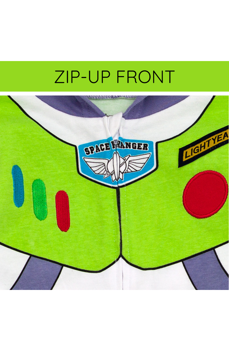 Disney Toy Story Buzz Lightyear Cosplay Hooded One Piece, Alternate, color, Buzz Lightyear Green
