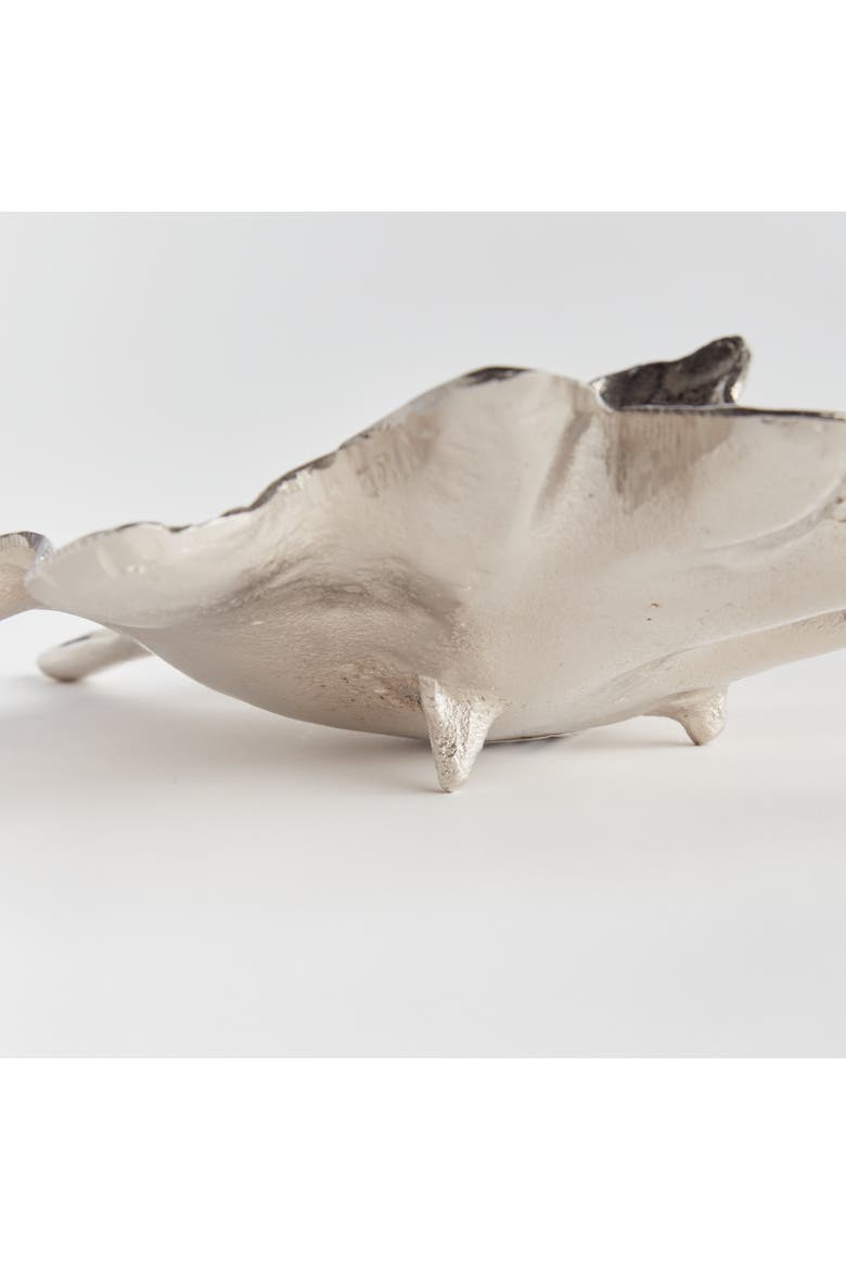 Folia Decorative Tray, Alternate, color, Silver
