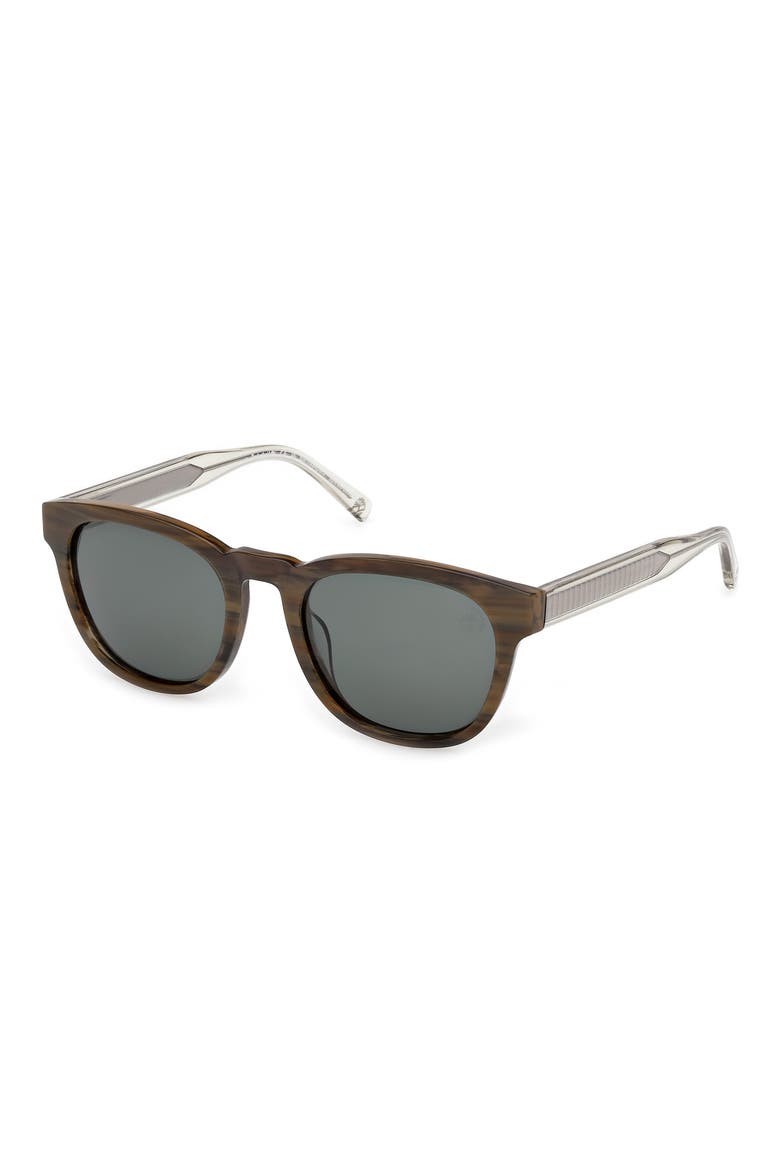 53mm Sunglasses, Alternate, color, SHINY DARK GREEN / GREEN