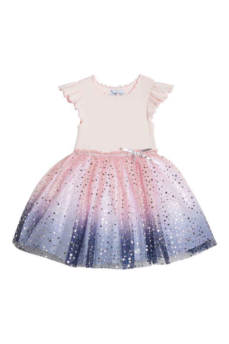 Dip Dye Tutu Dress, Main, color, BLUSH/ BLUE