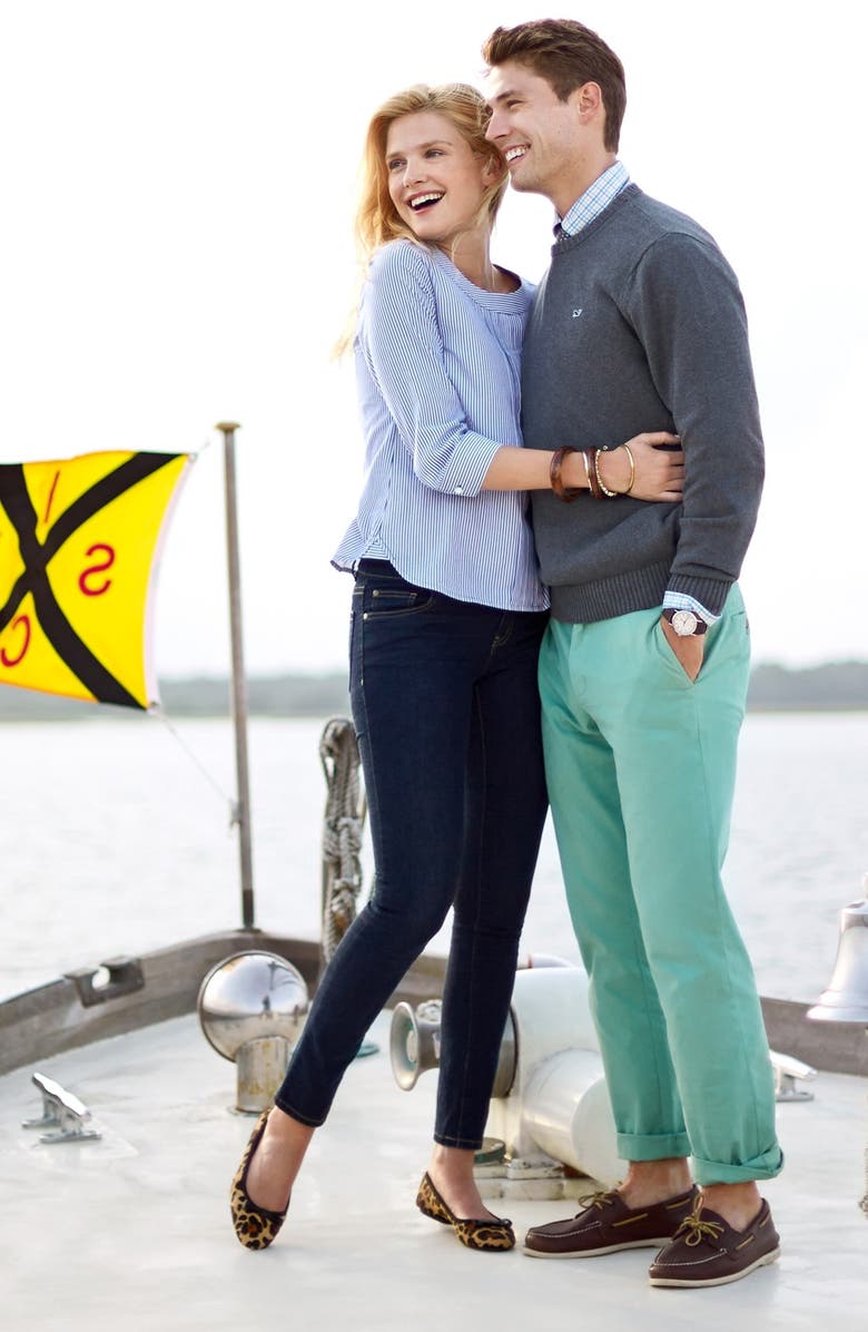 vineyard vines 'Whale' Classic Fit Cotton Crewneck Sweater, Alternate, color,