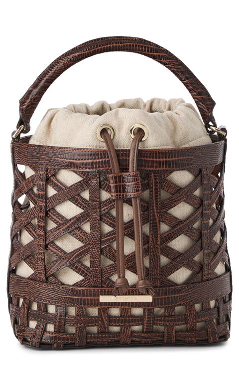 Mini Amelia Top Handle Bucket Bag