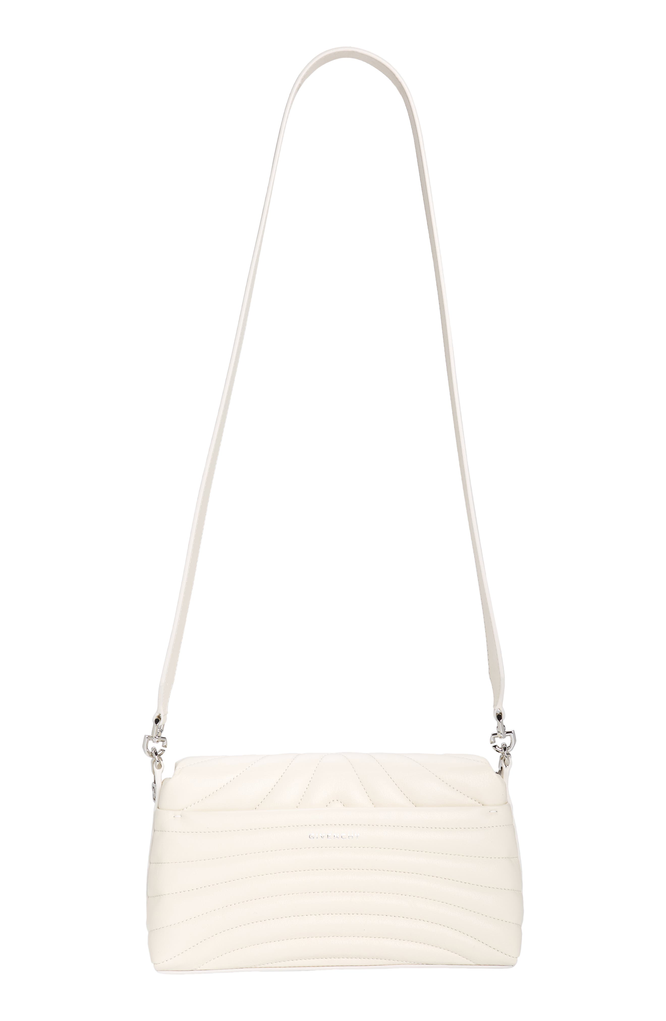 Small 4G Quilted Leather Crossbody Bag, Alternate, color, IVORY
