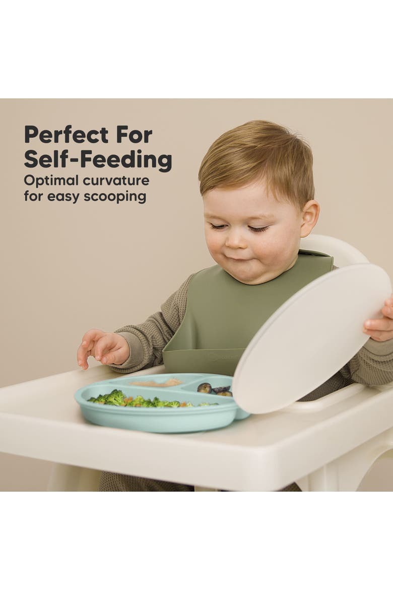 3-Pack Prep Silicone Suction Plates with Lids, Alternate, color, Amaze