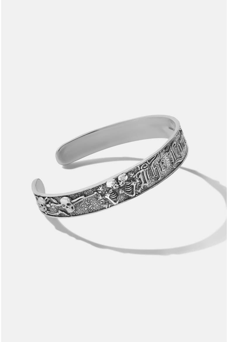 Amorata Lovers Sterling Silver Bangle, Alternate, color, Silver