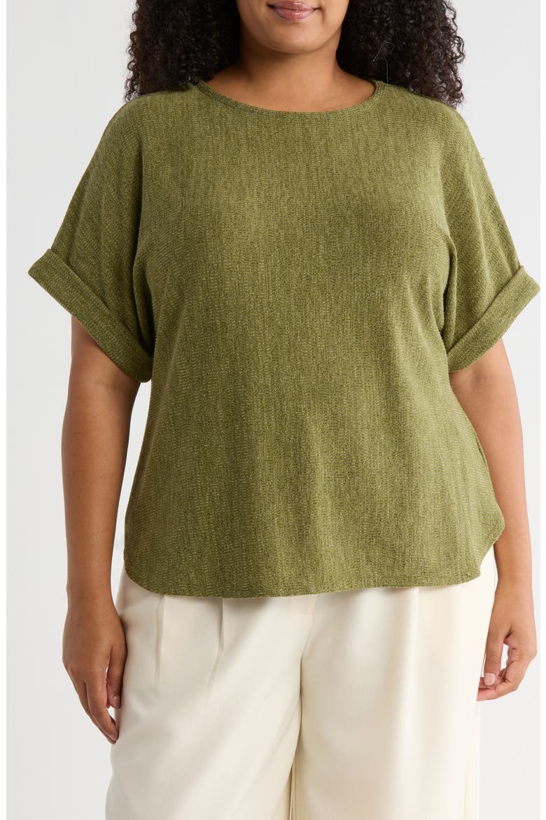 Dolman Short Sleeve Top, Main, color, NEW SAGE