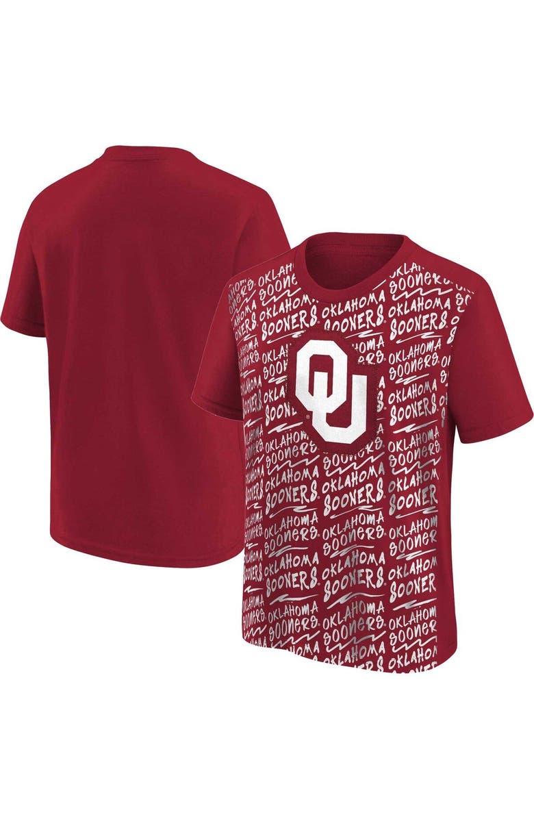 Outerstuff Youth Crimson Oklahoma Sooners Exemplary T-Shirt, Main, color,