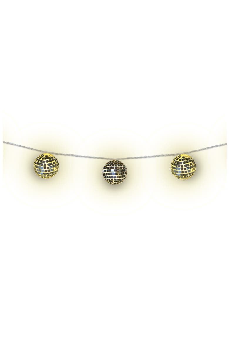 6-Count Disco Ball String Lights, Main, color, NO COLOR
